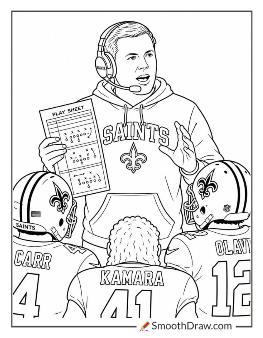 Kellen Moore Coaching The Saints