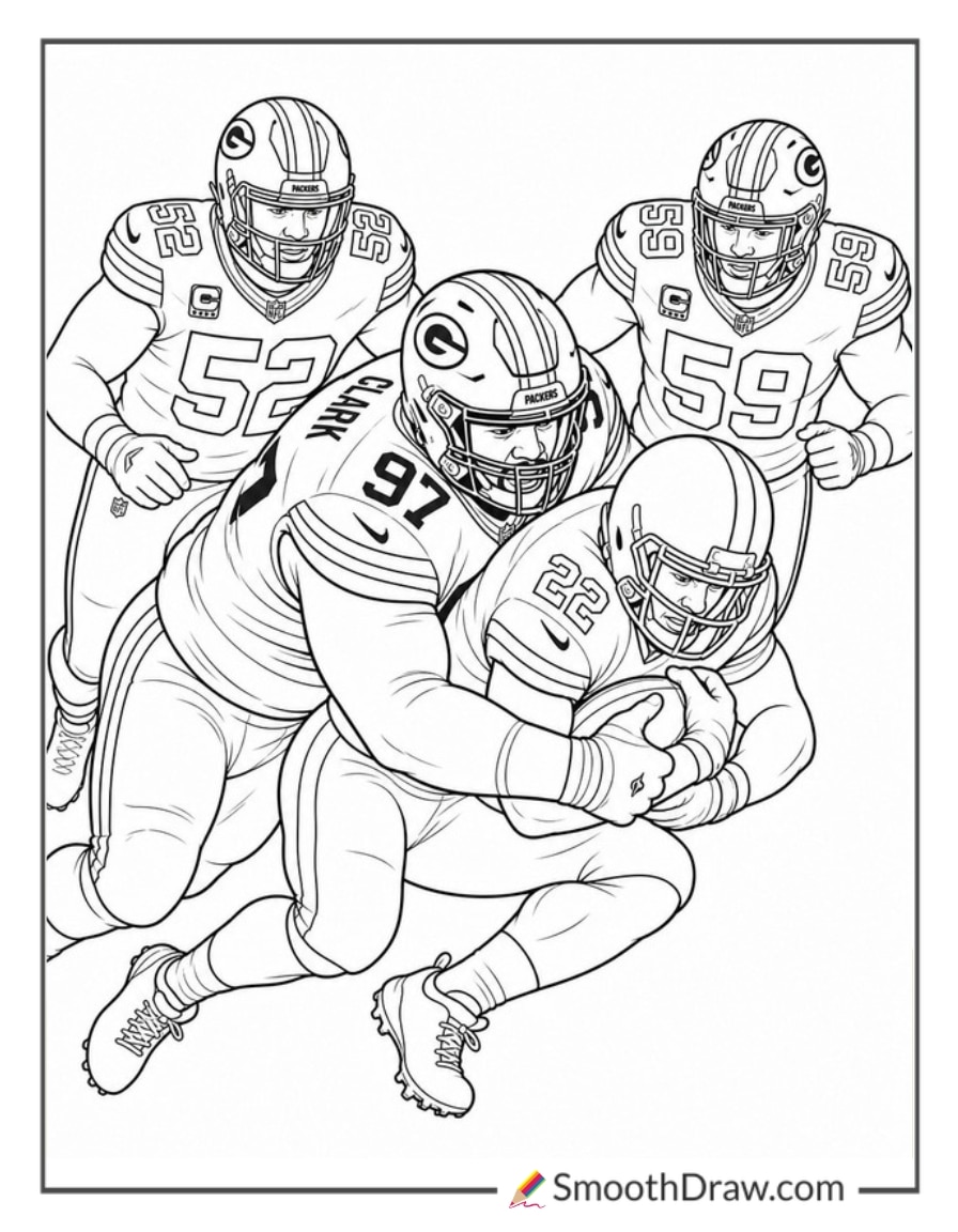 Kenny Clark Tackling Runner