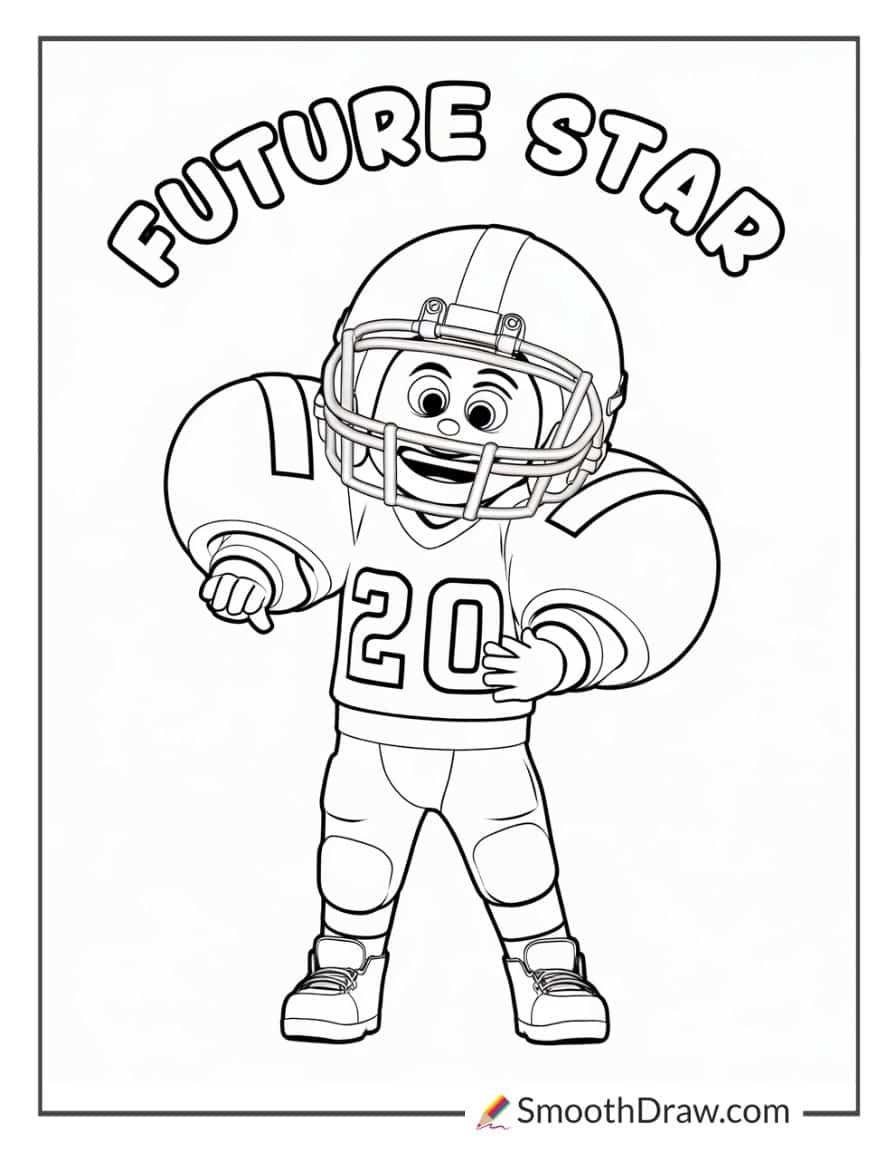 kid football player