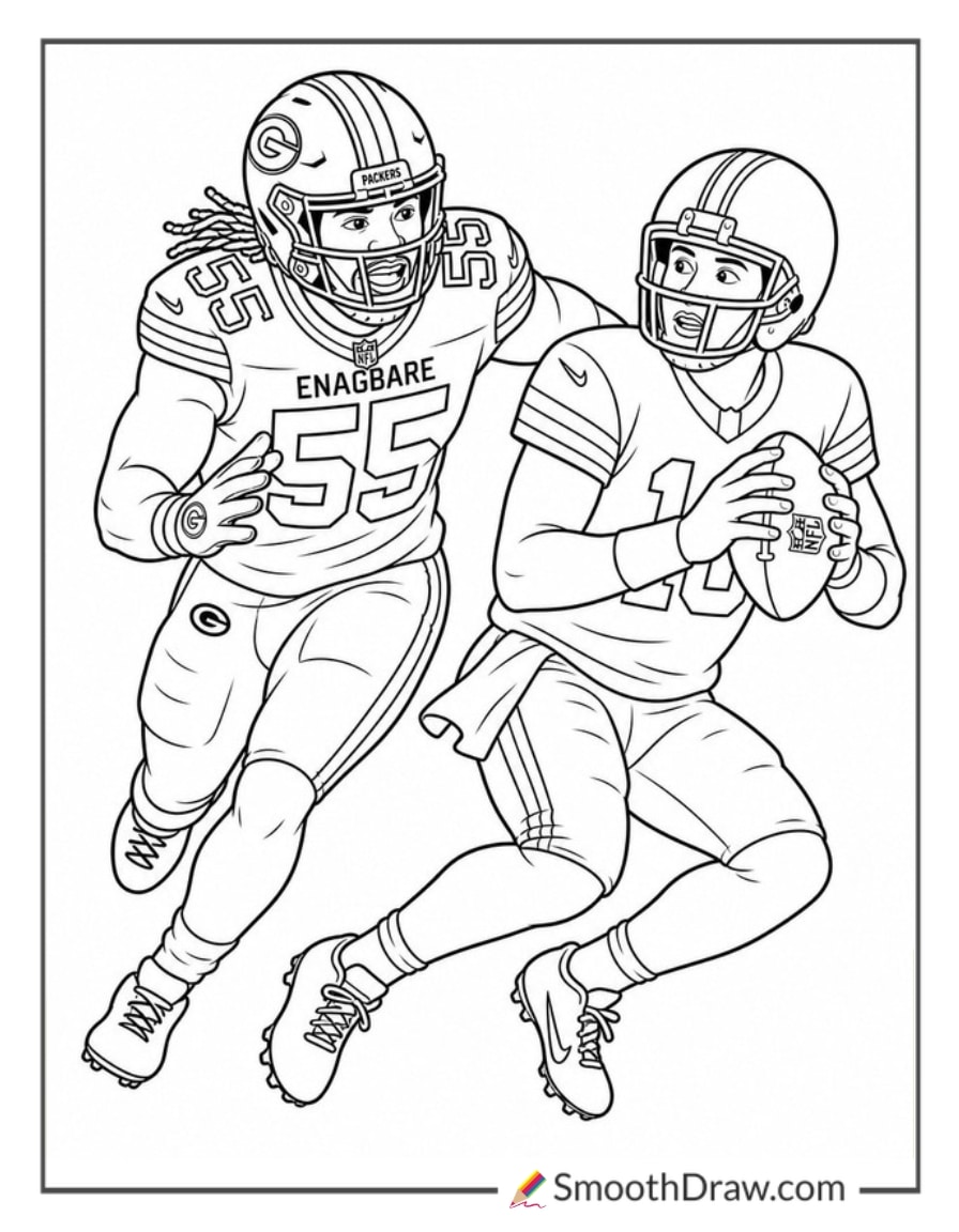 Kingsley Enagbare Chasing Quarterback