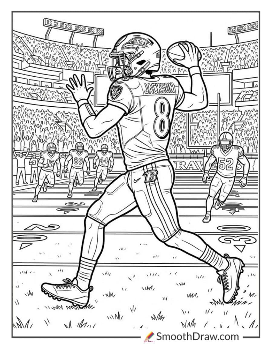 Lamar Jackson Throwing Pass
