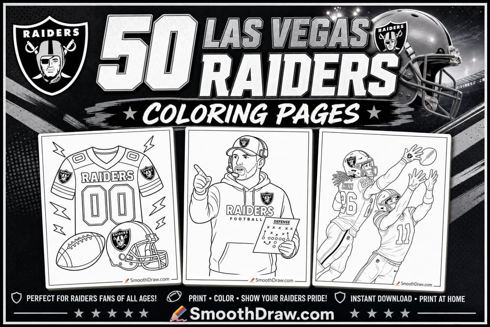 Las Vegas Raiders coloring pages