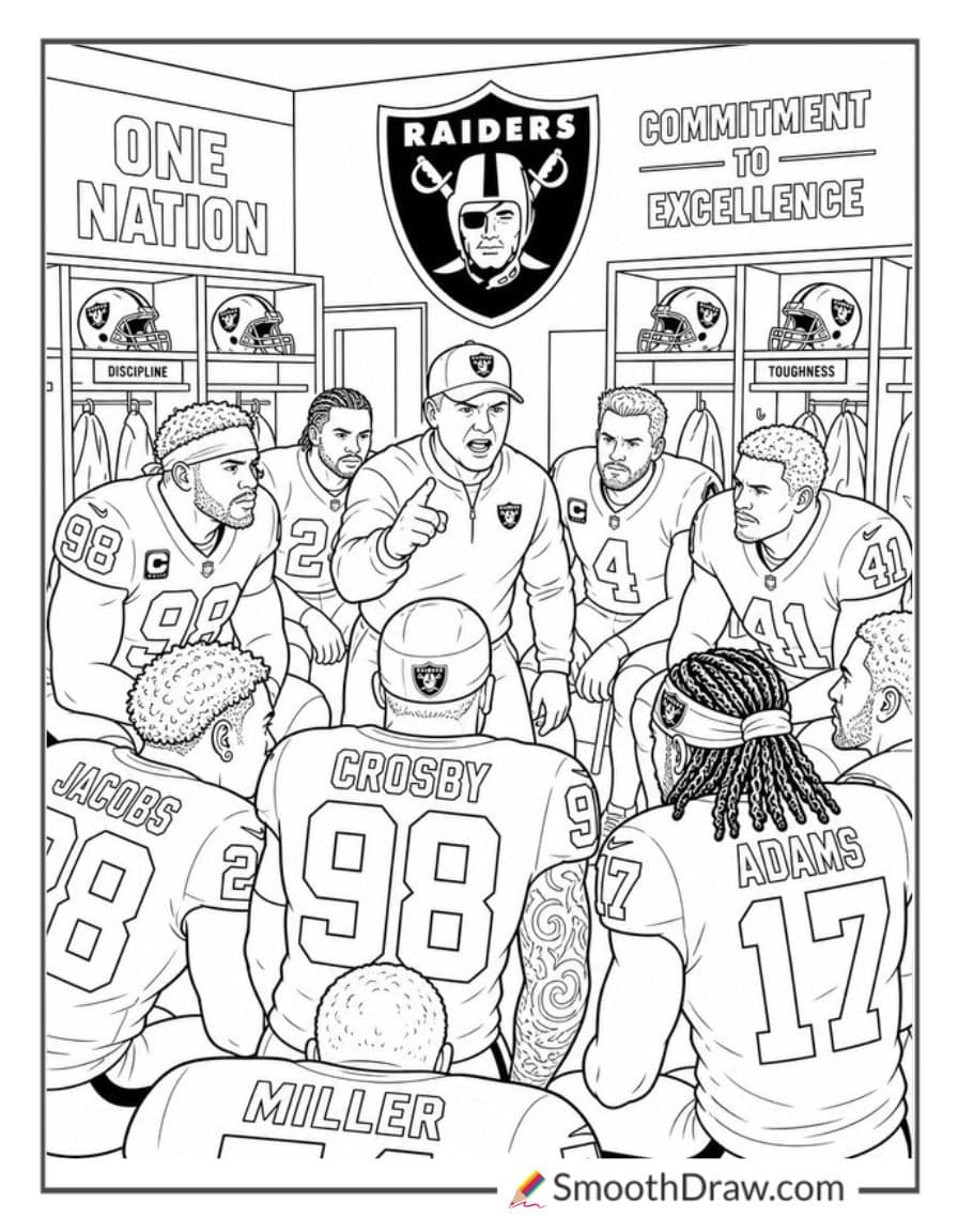 Las Vegas Raiders Locker Room Pep Talk