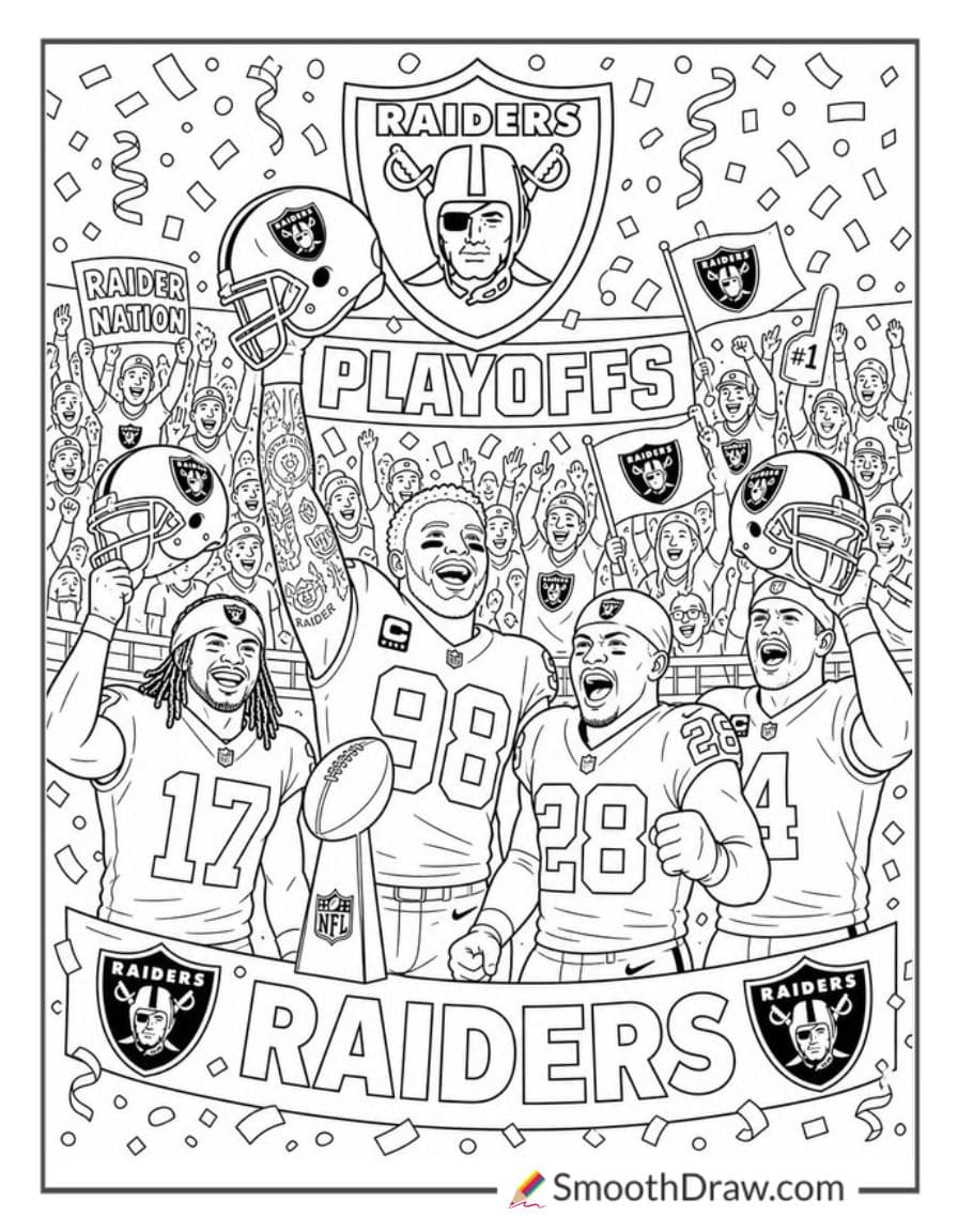 Las Vegas Raiders Playoff Celebration