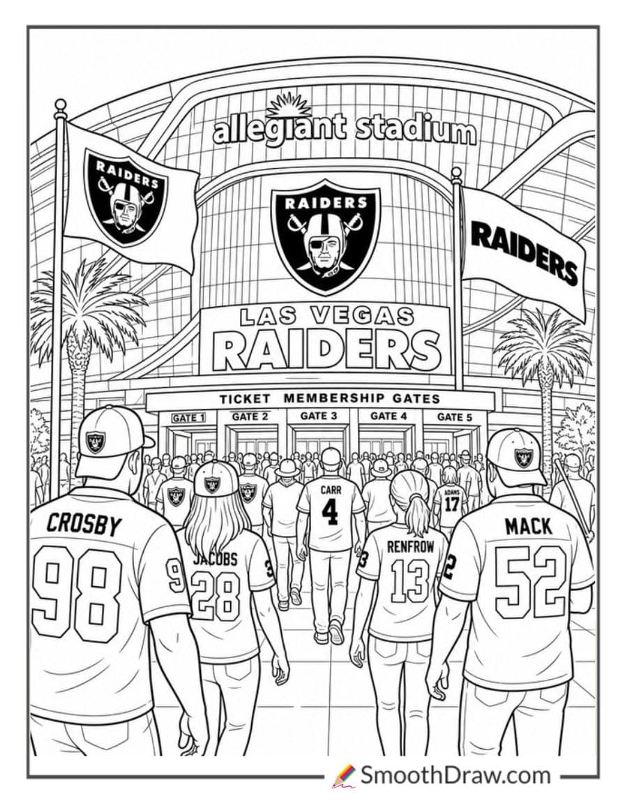 Las Vegas Raiders Stadium Entrance