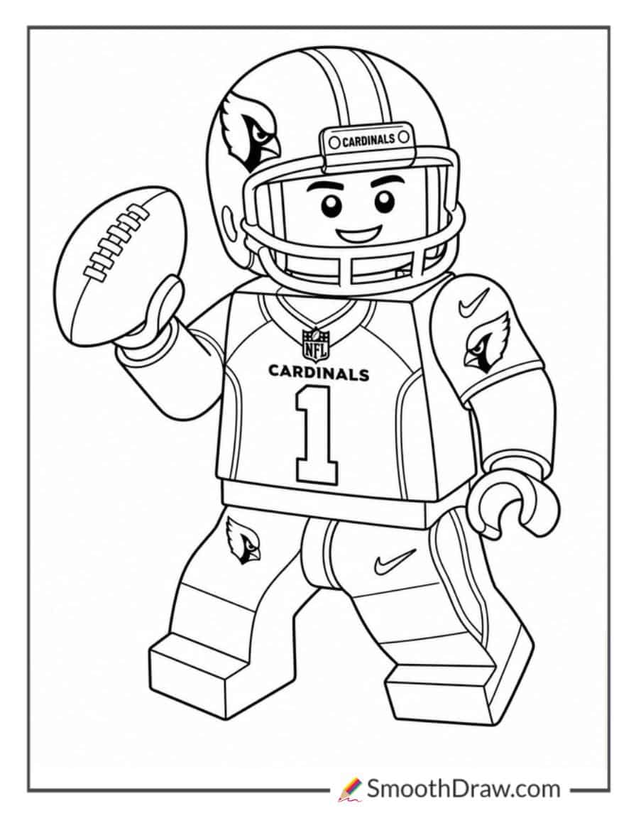 Lego Arizona Cardinals Coloring