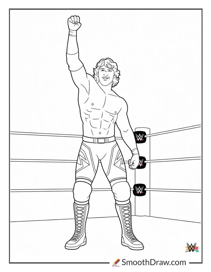 logan paul wwe coloring pages