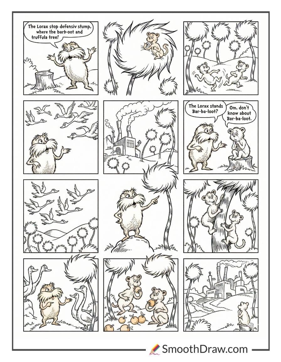 Lorax Coloring Book