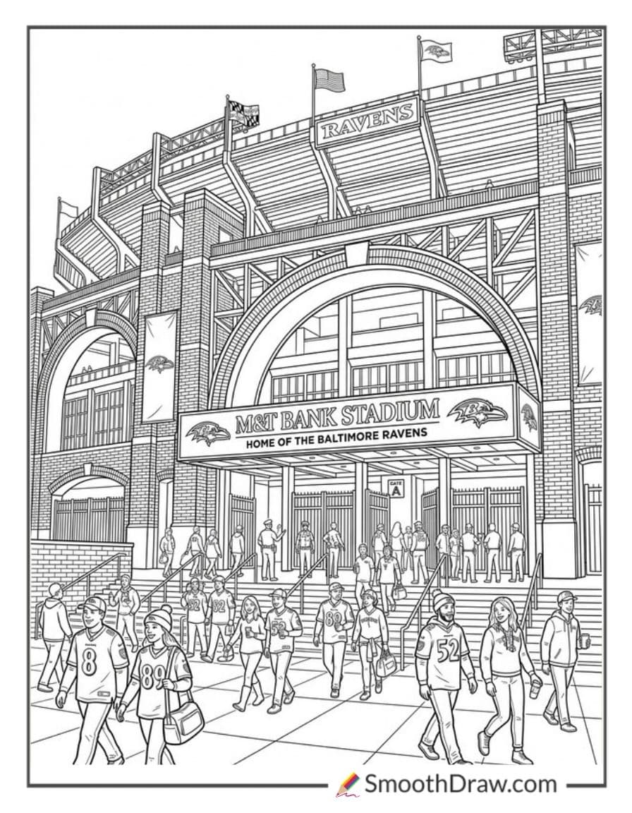 M T Bank Stadium Exterior