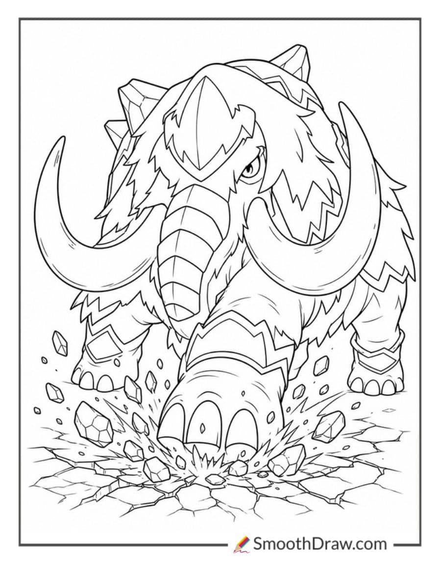 mammorest from palworld stomping