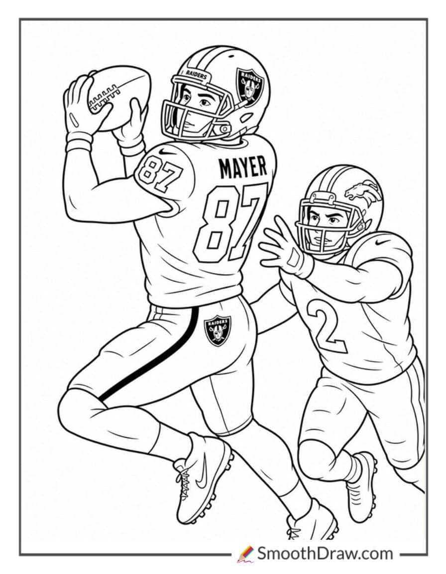 Michael Mayer Grabbing A Pass