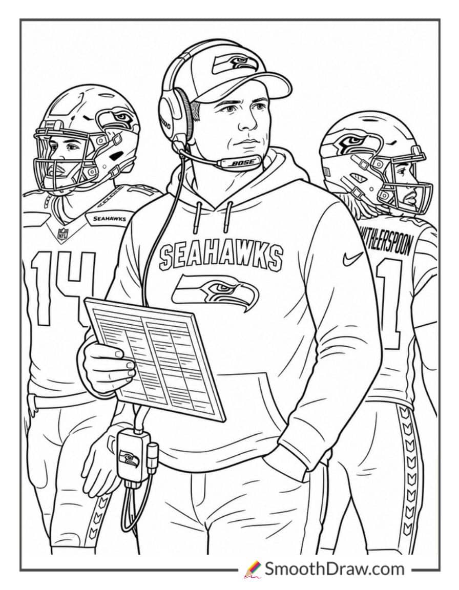 Mike Macdonald On Sideline