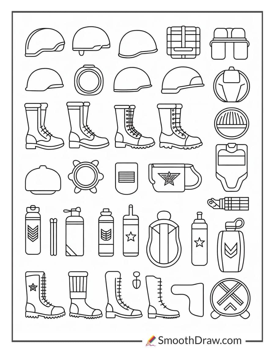 military army coloring pages