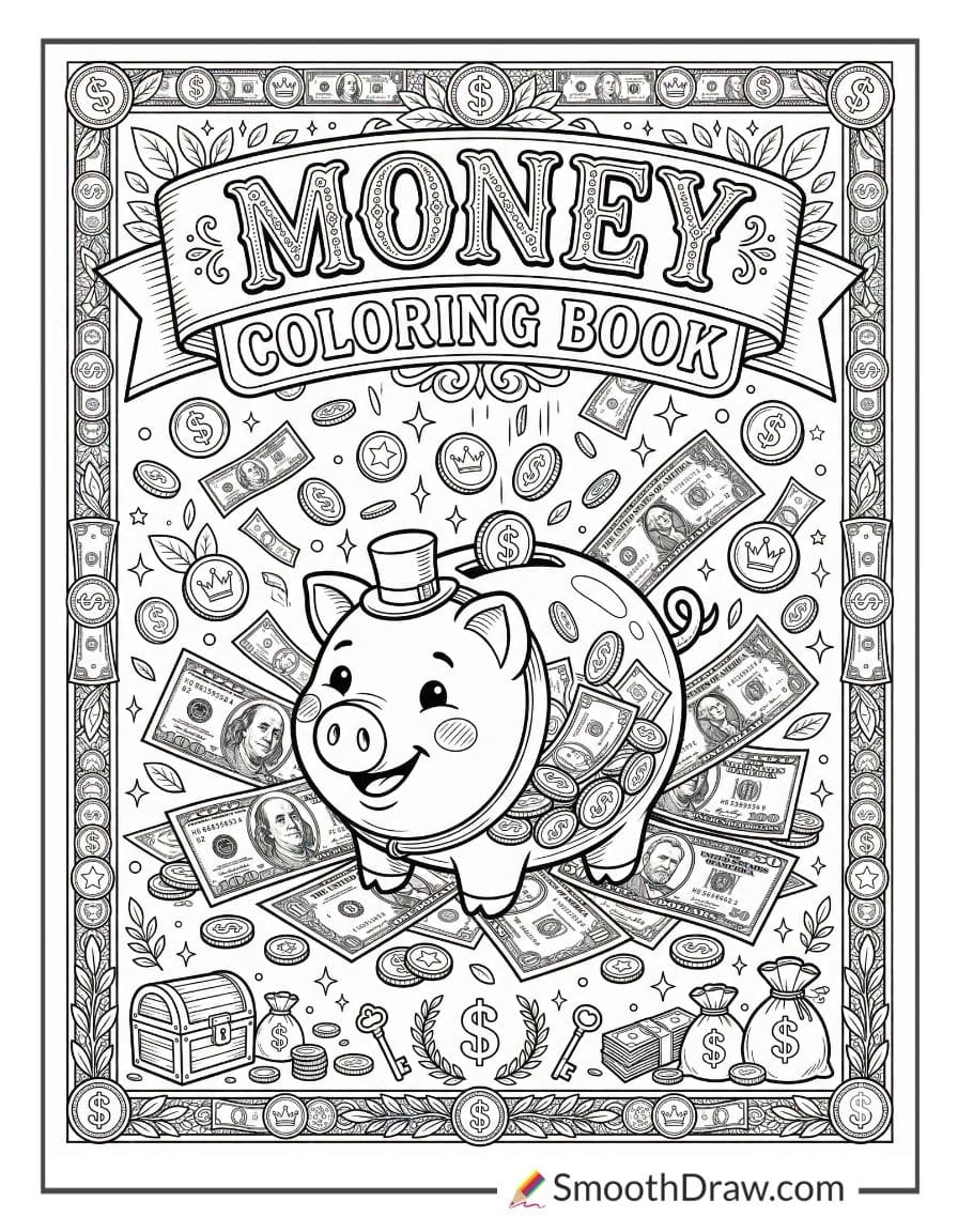 money coloring book