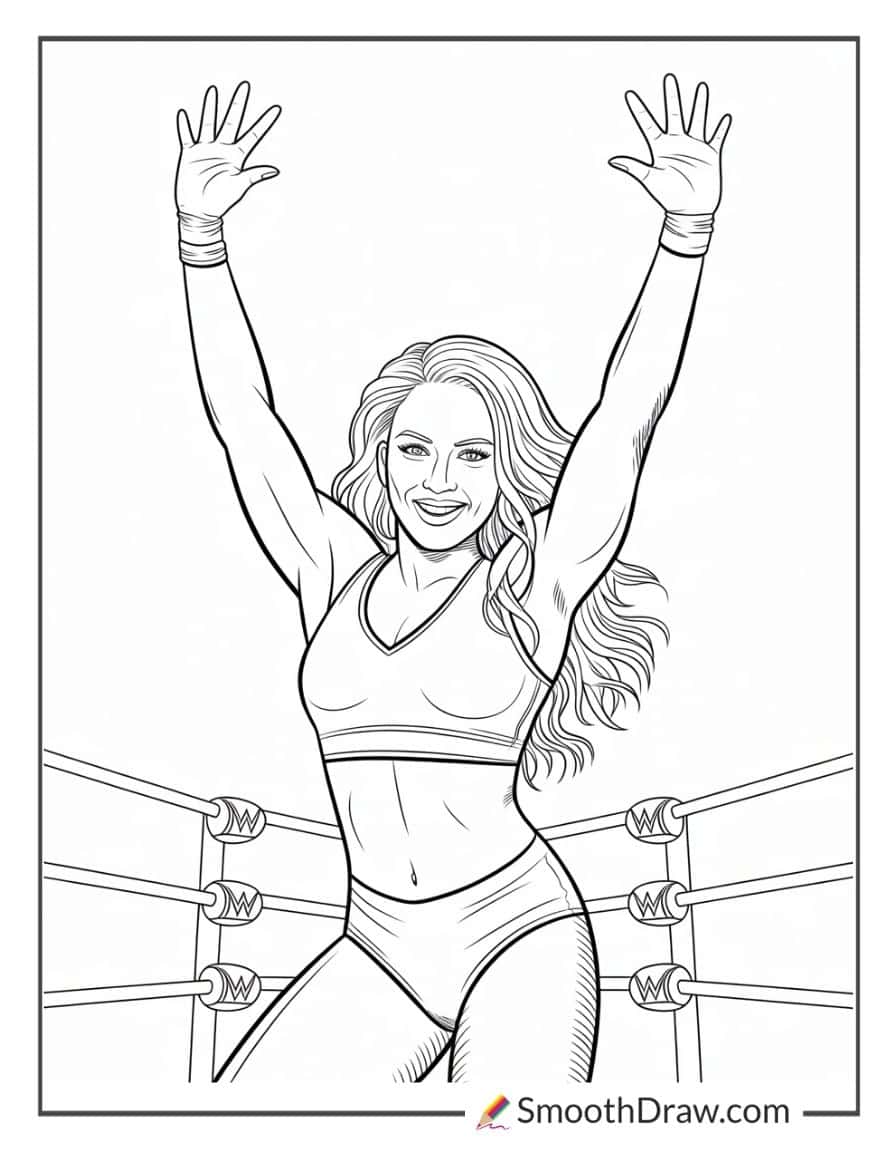 naomi wwe coloring page