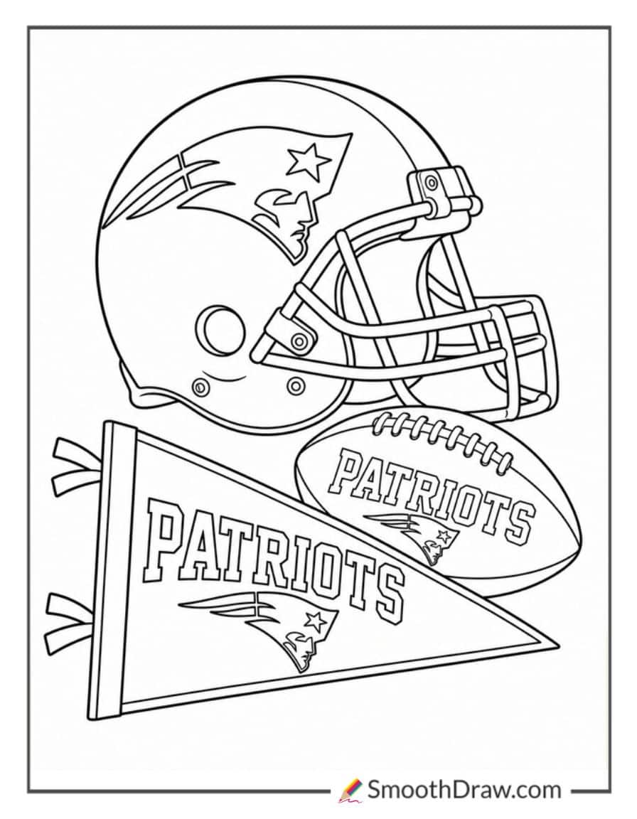 New England Patriots Coloring Pages