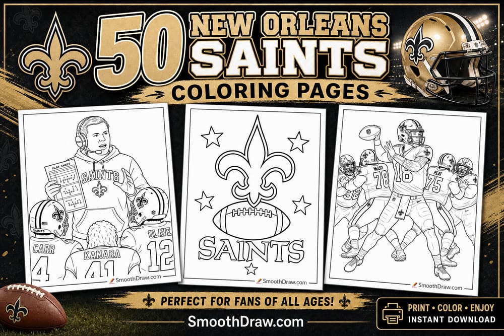New Orleans Saints coloring pages