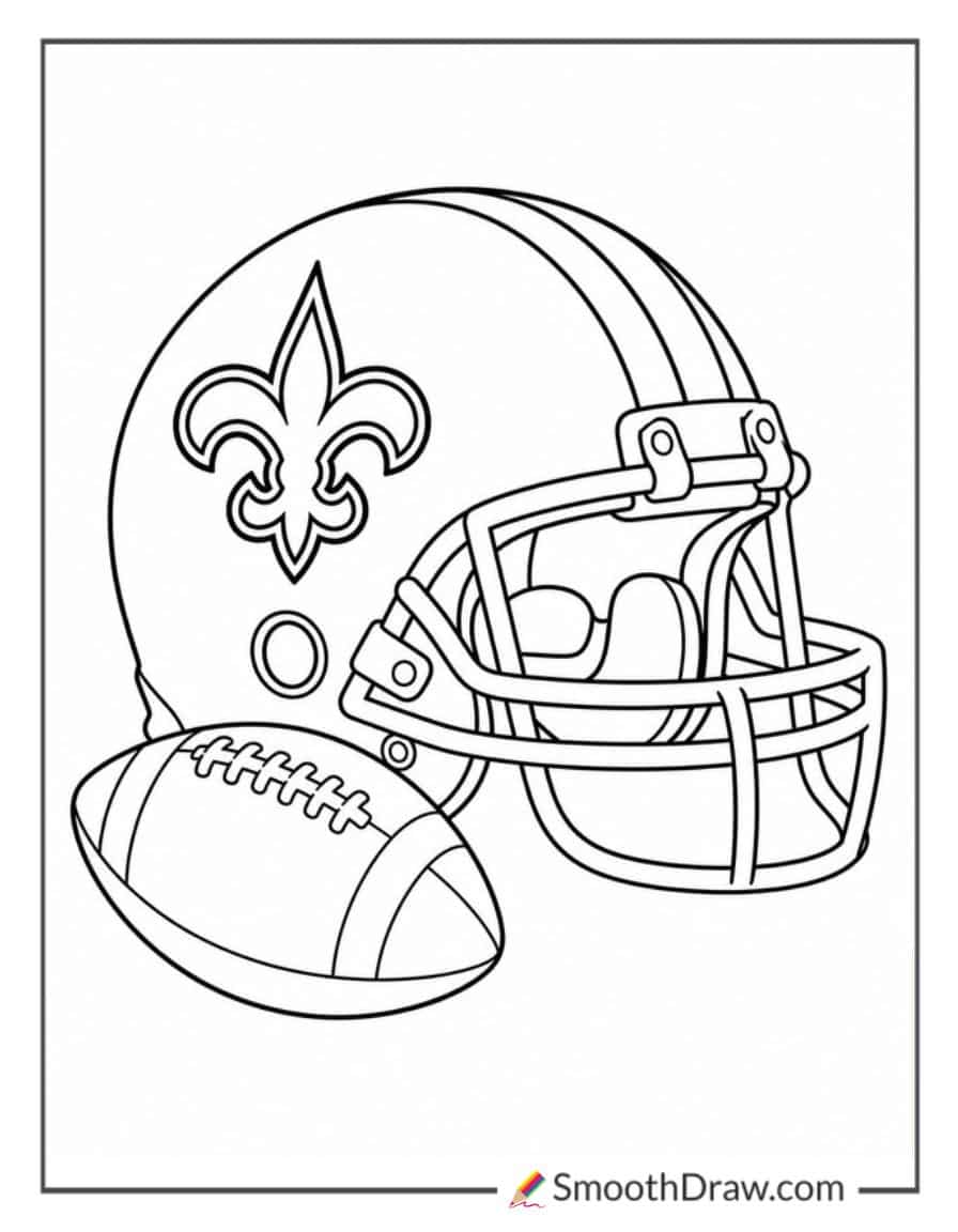 New Orleans Saints Football Helmet