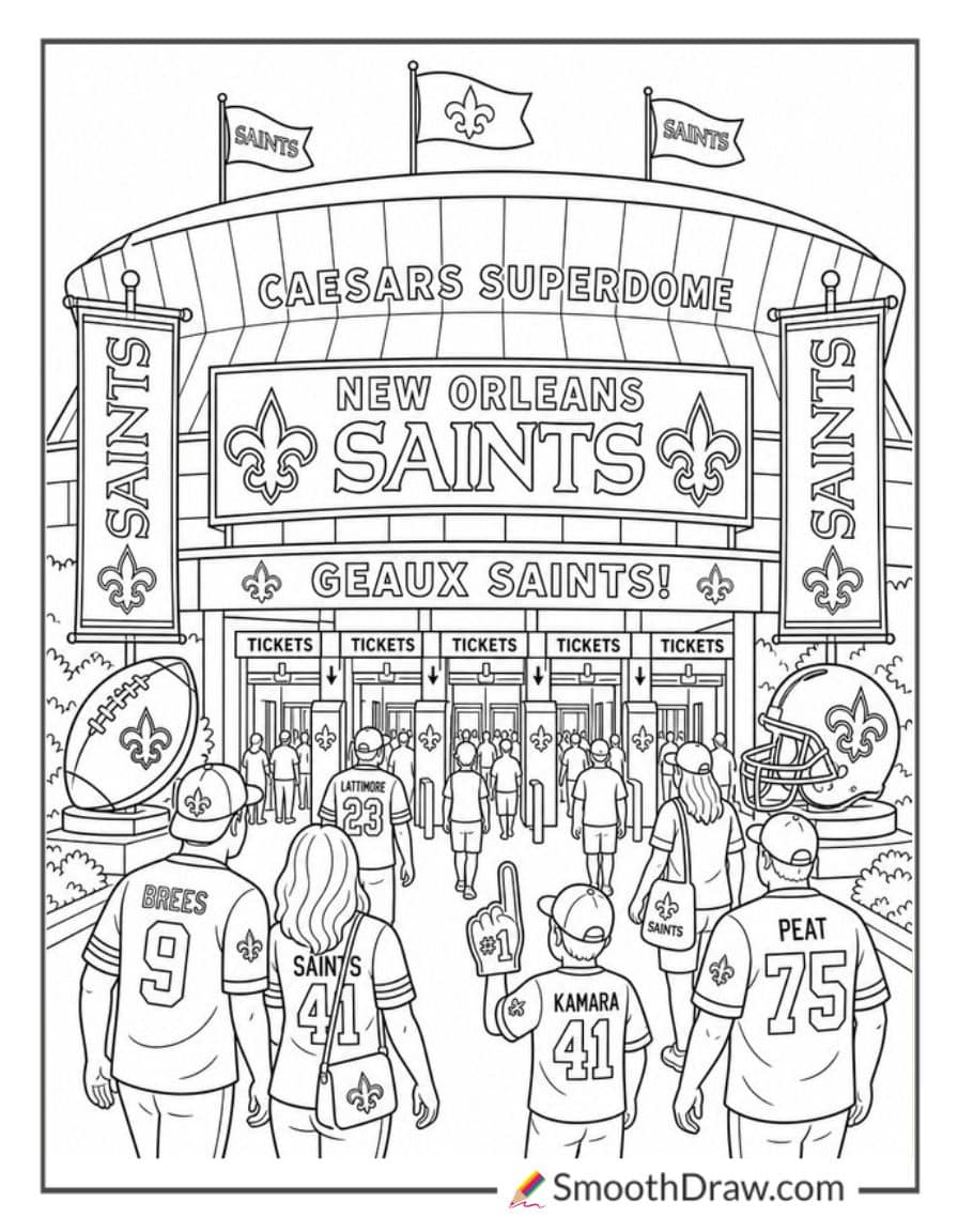 New Orleans Saints Superdome Entrance