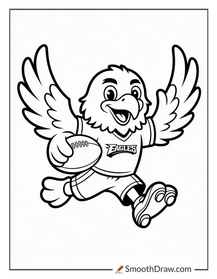 nfl eagles coloring pages