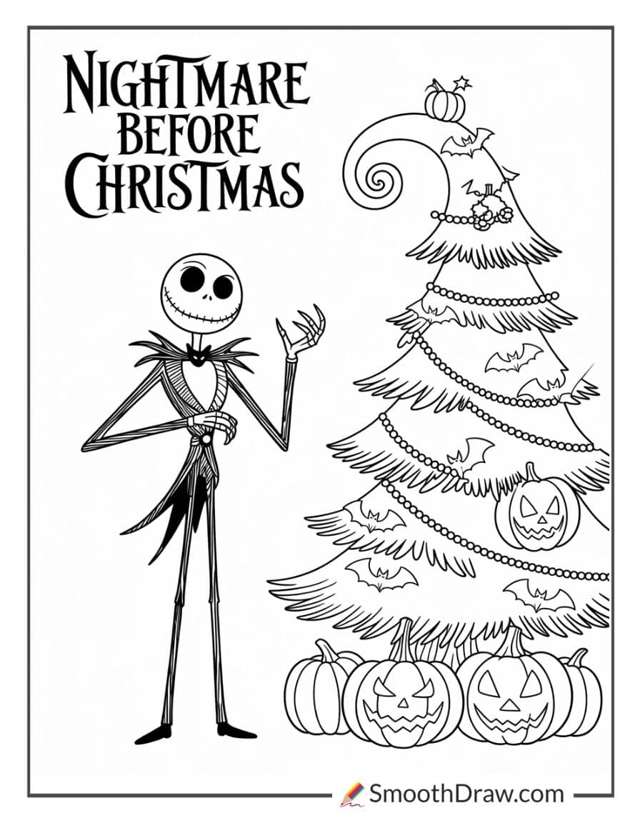 Nightmare Before Christmas Coloring Pages