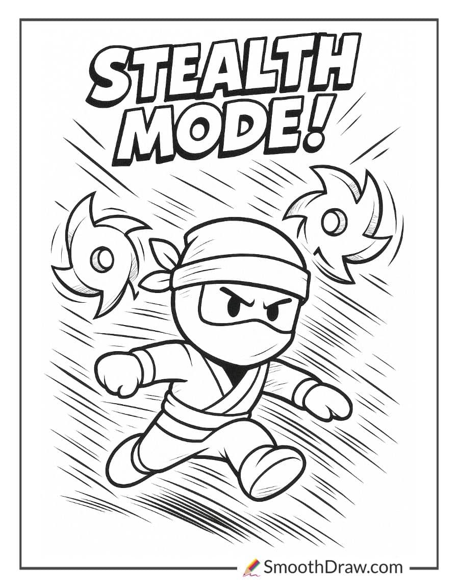 ninja stumble guy dodging spinning blades