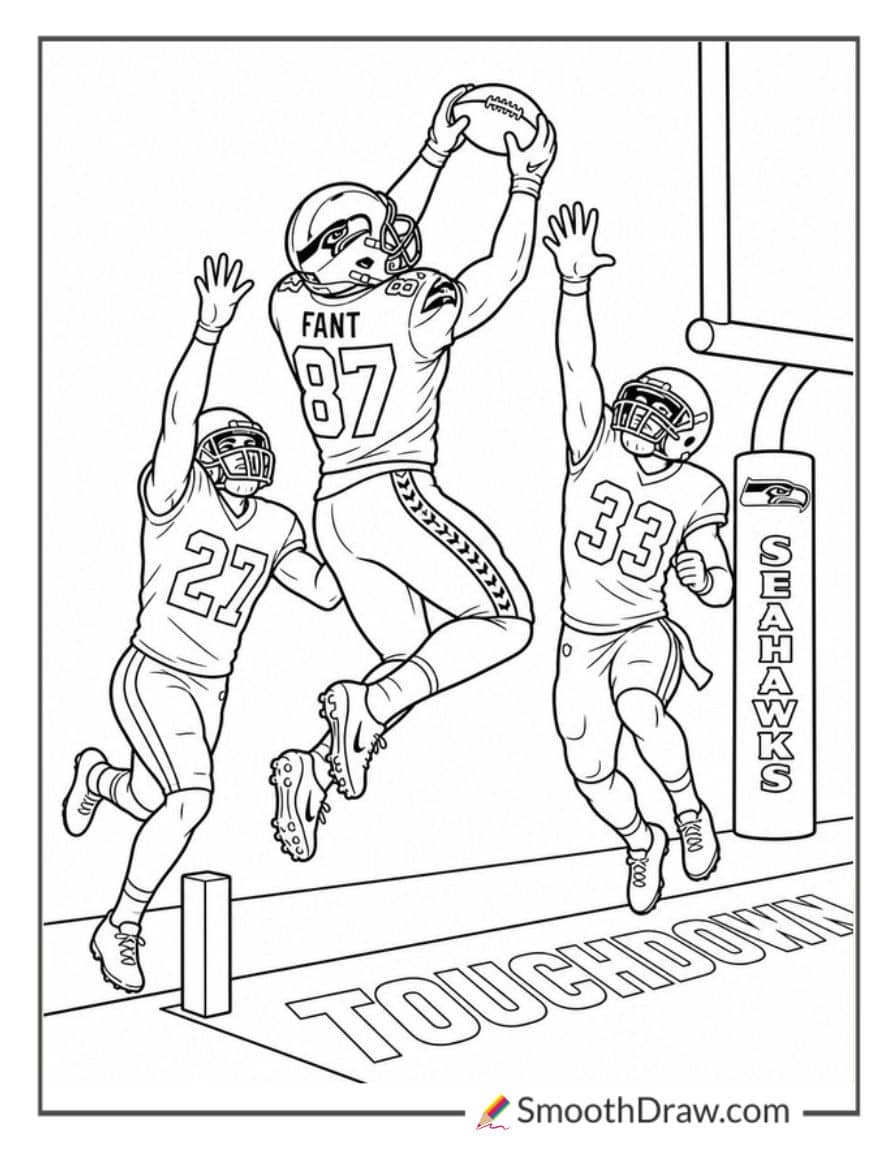 Noah Fant Leaping Catch