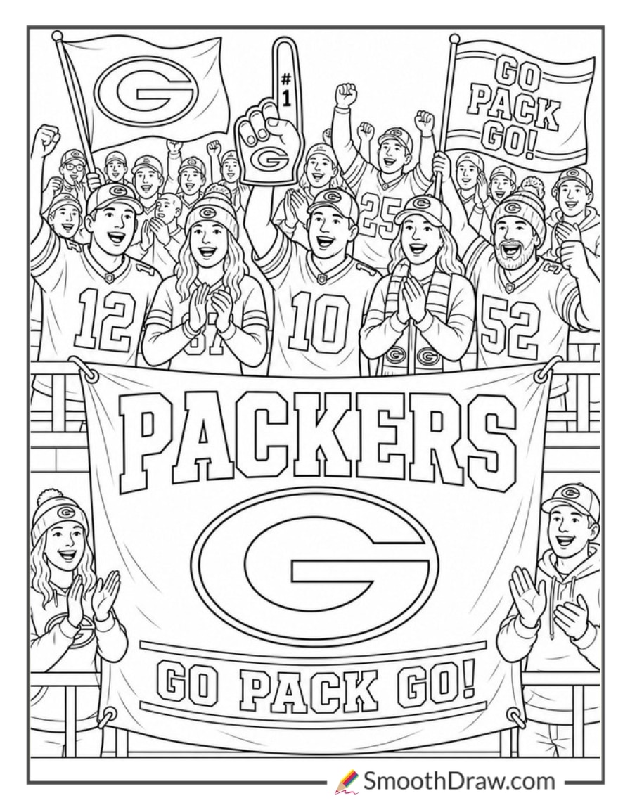 Packers Banner In Stands