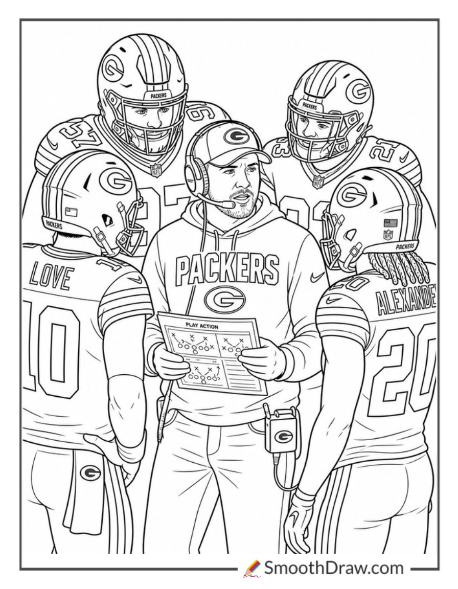 Packers Coach Holding Play Sheet