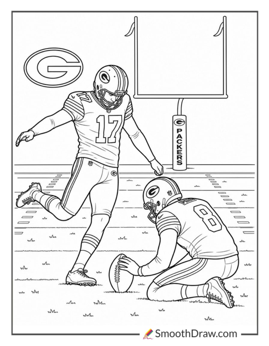 Packers Kicker Practice Swing