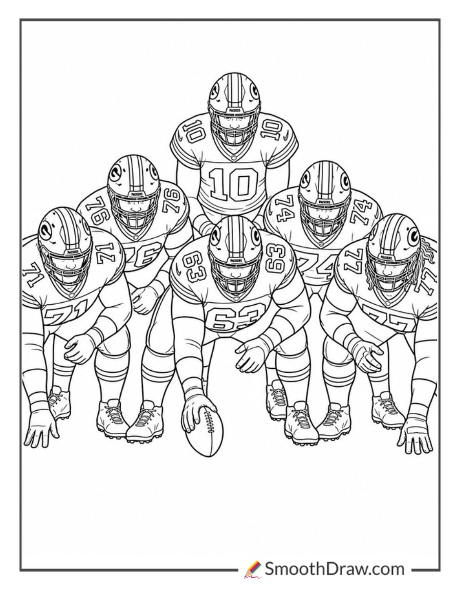 Packers Offensive Line Stance