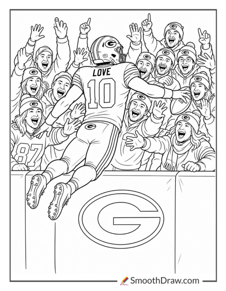 Packers Player Lambeau Leap