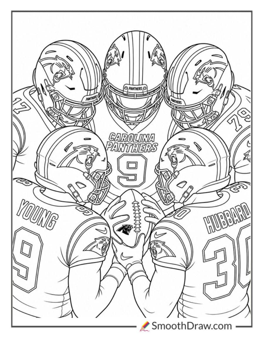 Panthers Huddle Before Kickoff