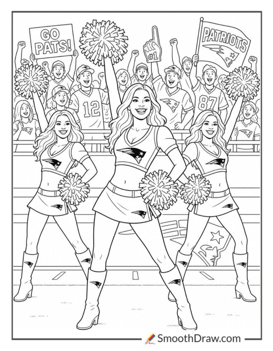 Patriots Cheerleaders Sideline Routine