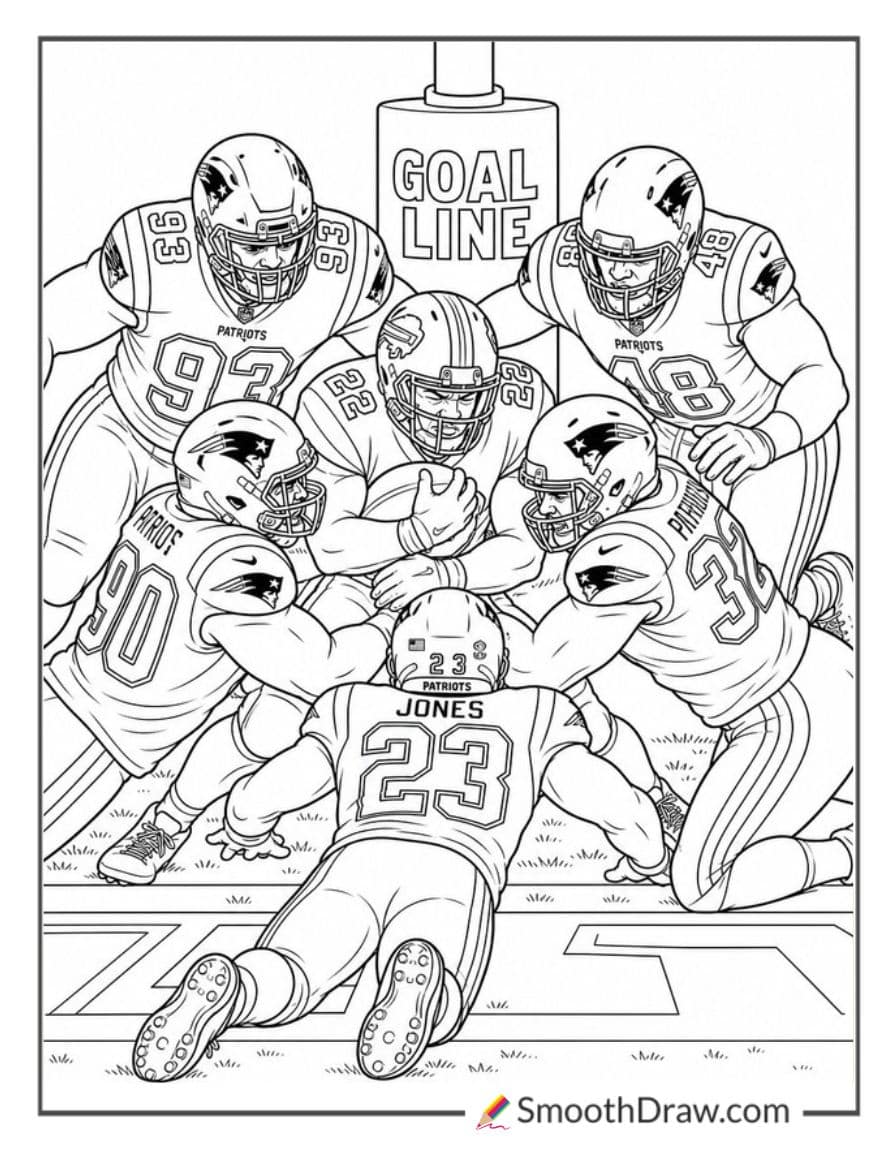 Patriots Defense Goal Line St
