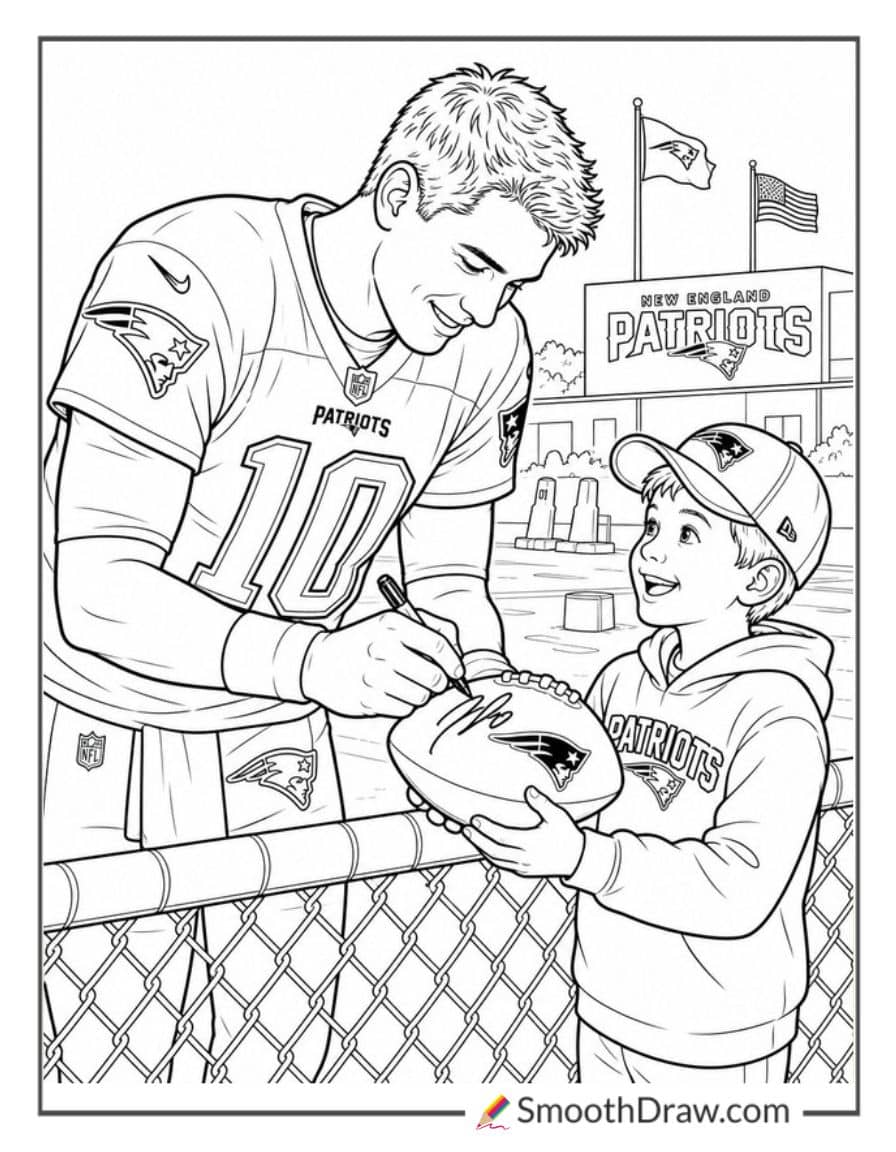 Patriots Player Signing Autograph