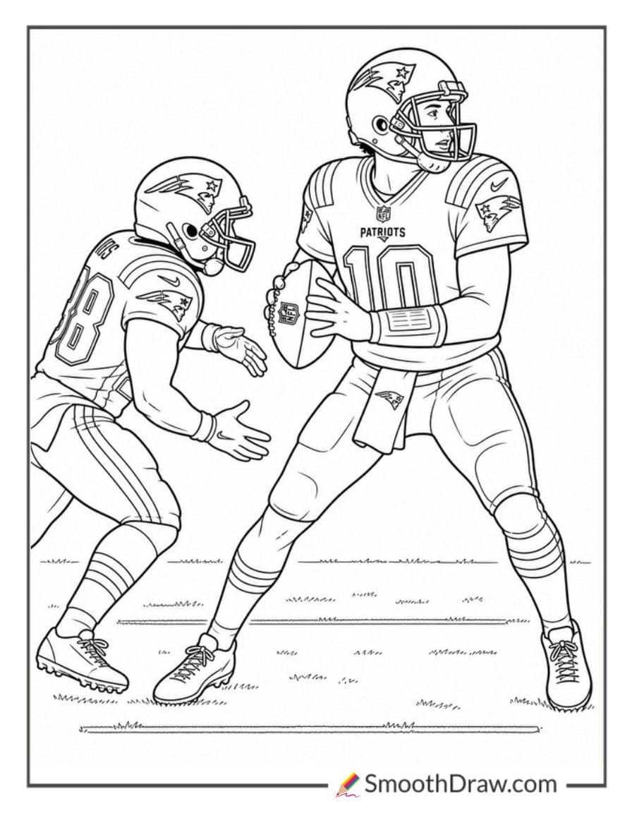 Patriots Quarterback Play Action Pass