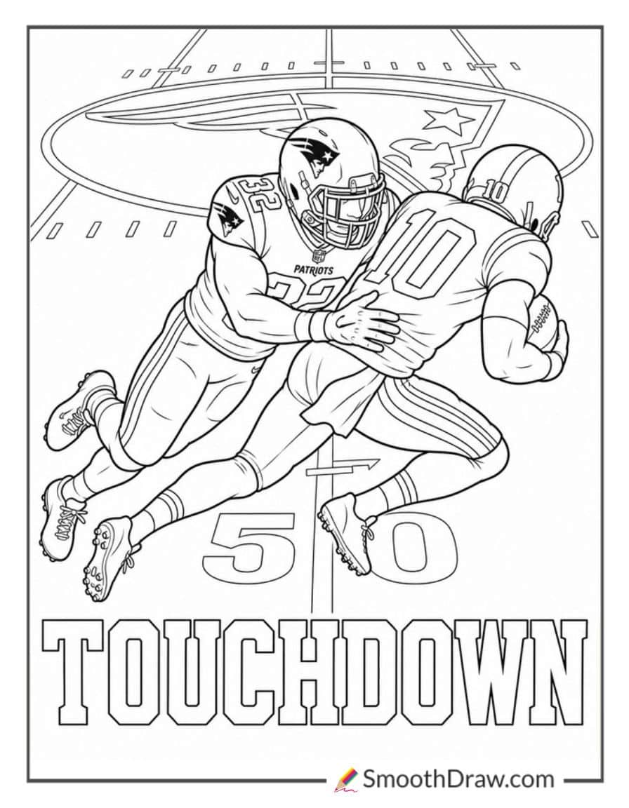 Patriots Safety Open Field Tackle