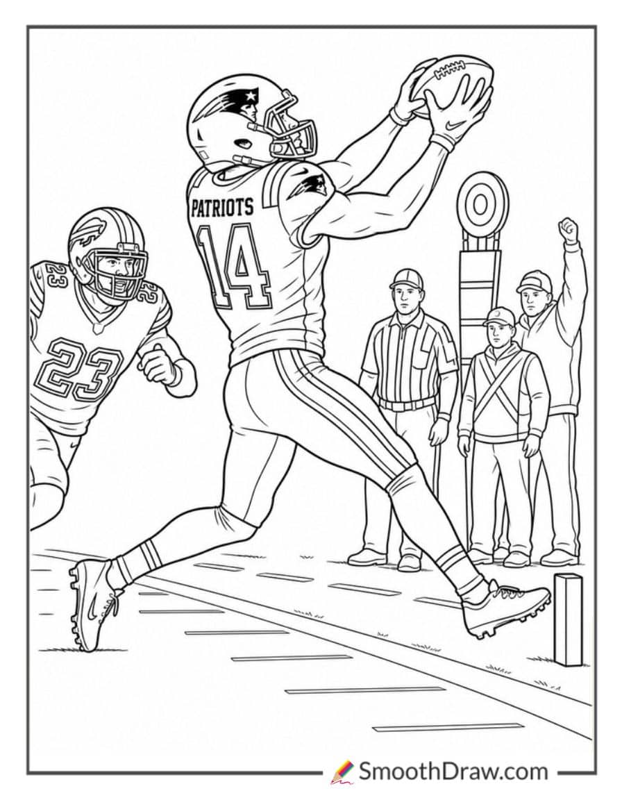 Patriots Wide Receiver Toe Tap