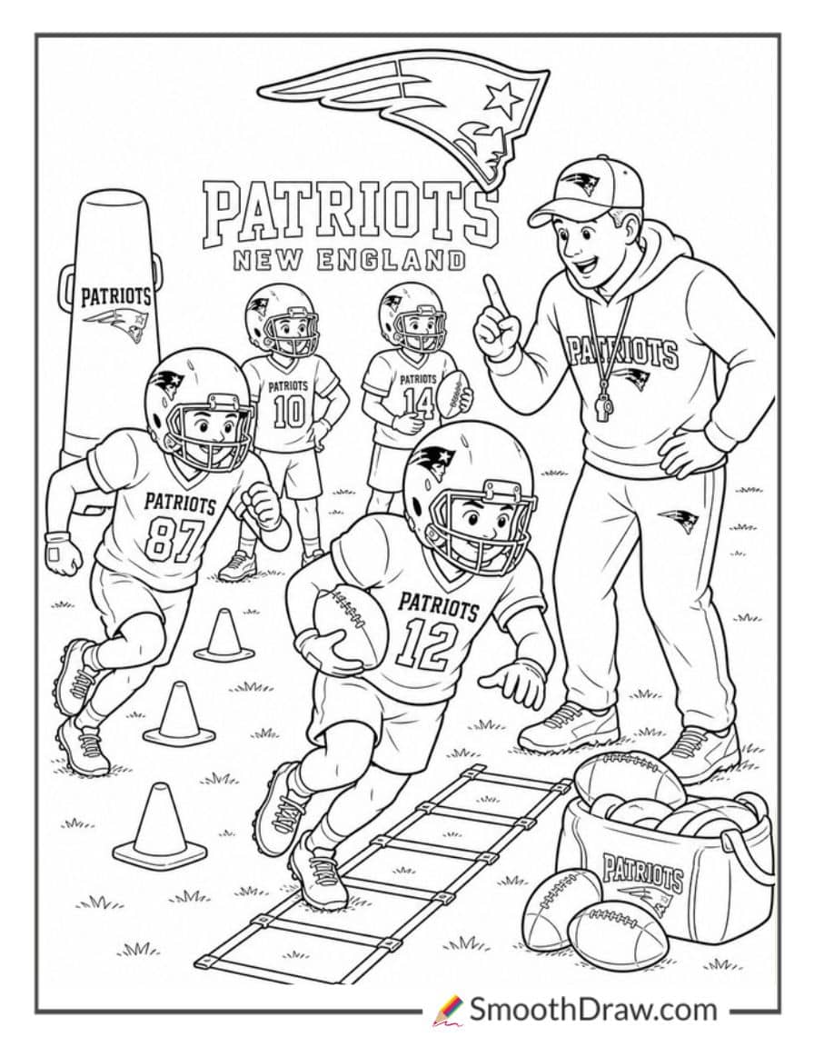 Patriots Youth Football Practice