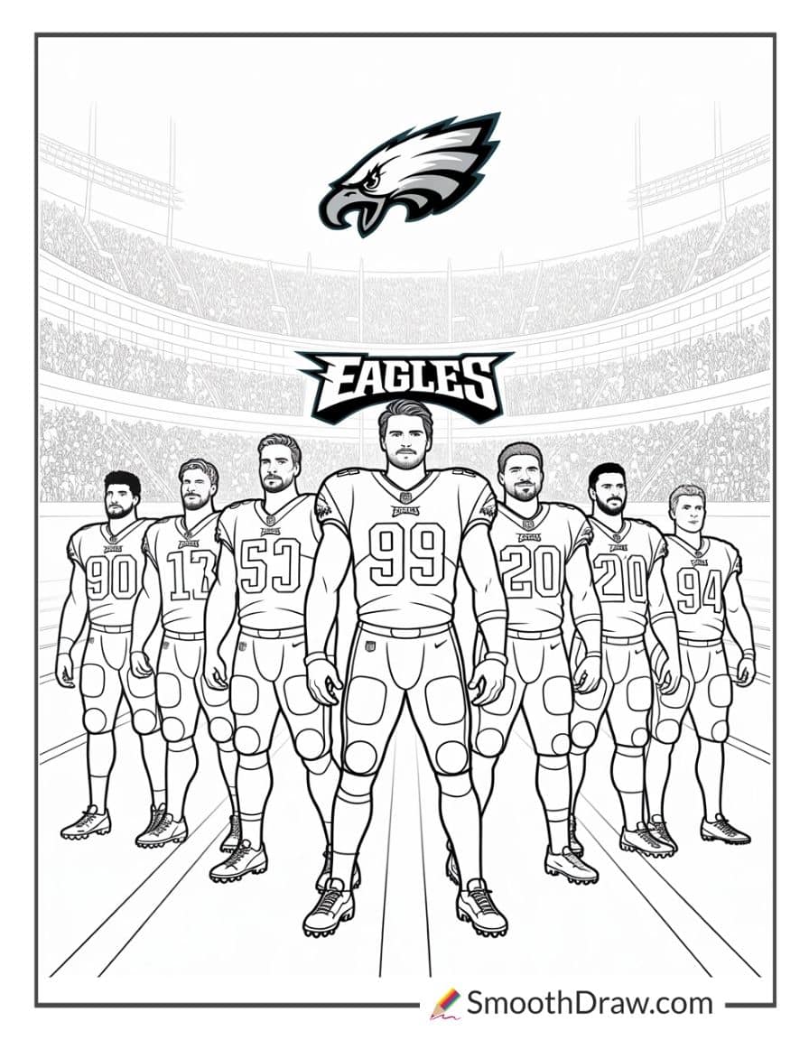 philadelphia eagles coloring pages