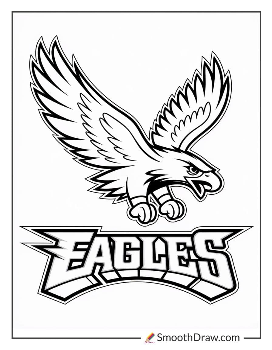 philadelphia eagles football coloring pages