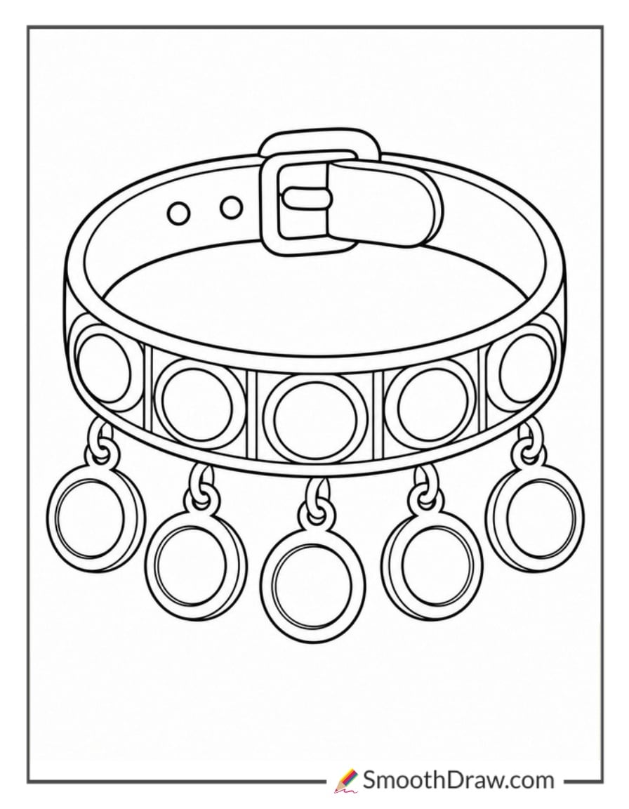 pop it bracelet with round charms