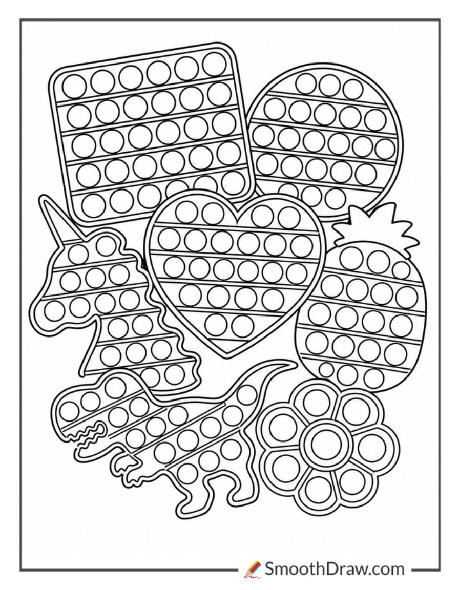 pop it coloring pages