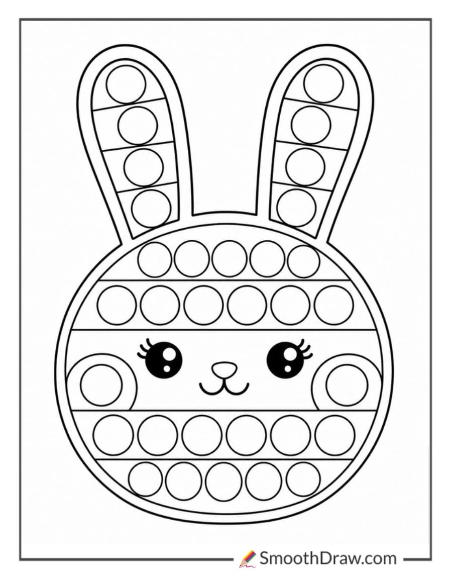 pop it shaped like a bunny
