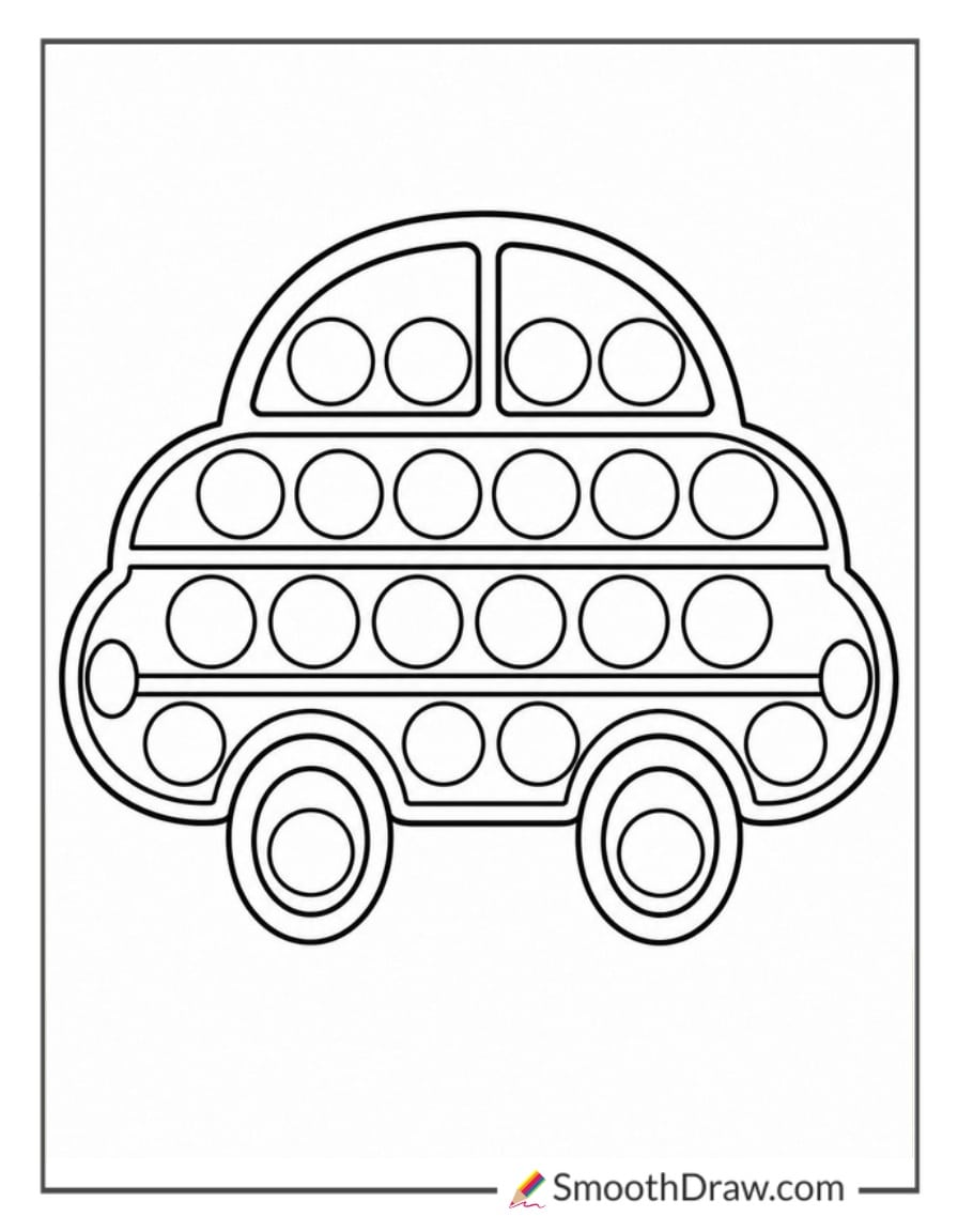 pop it shaped like a car
