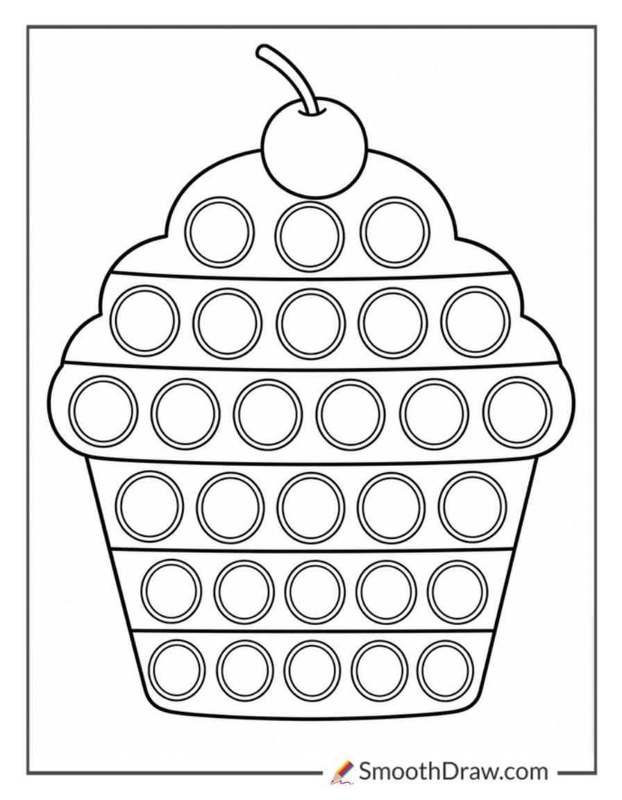 pop it shaped like a cupcake