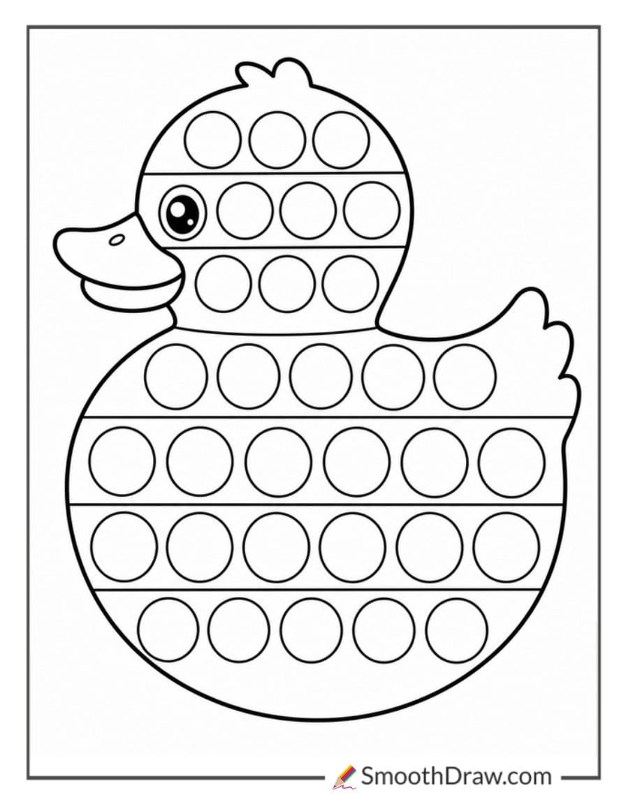 pop it shaped like a duck