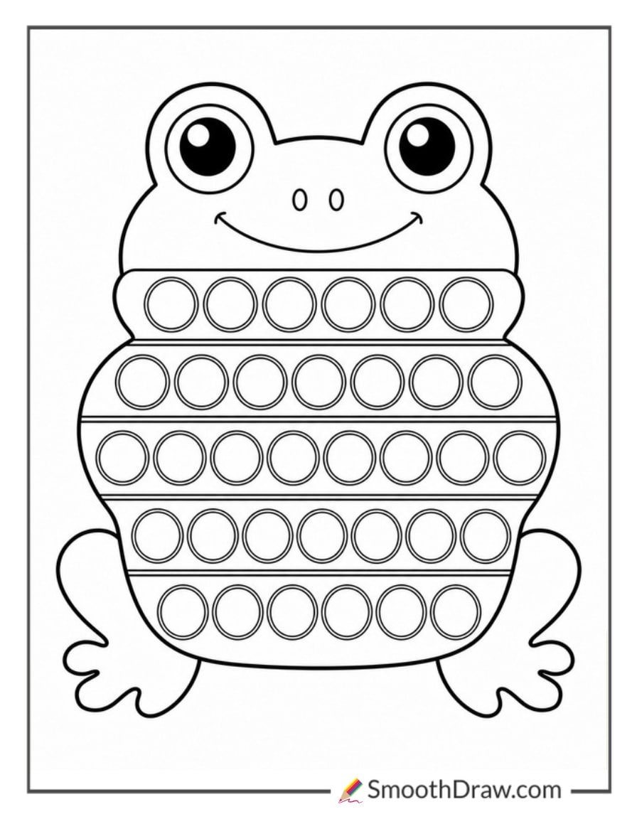 pop it shaped like a frog