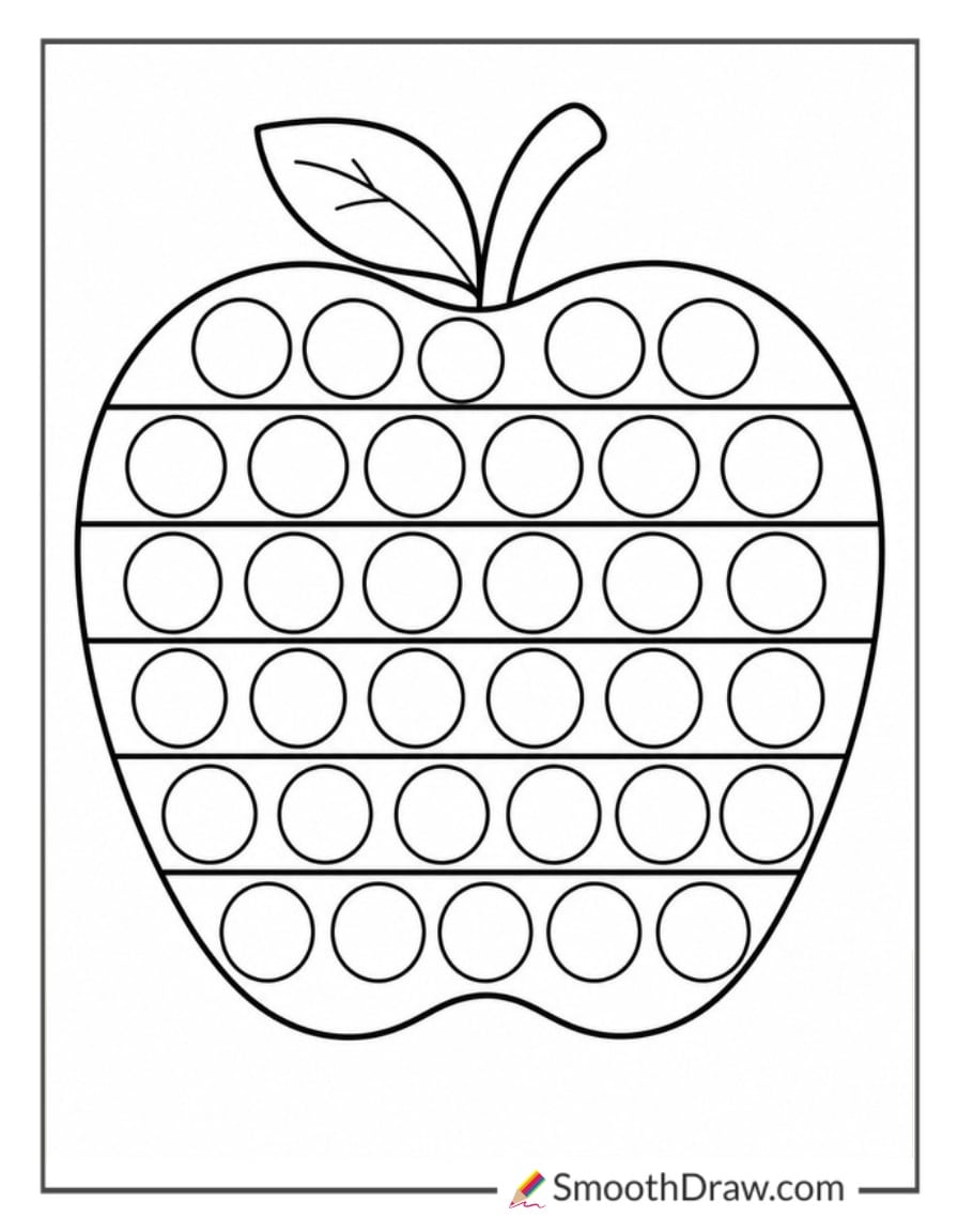 pop it shaped like an apple